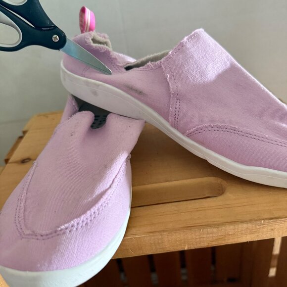 Vionic Beach Size 8 Rose Pink Malibu Canvas Lifestyle Flats Slip On Comfort Shoe - Picture 15 of 15